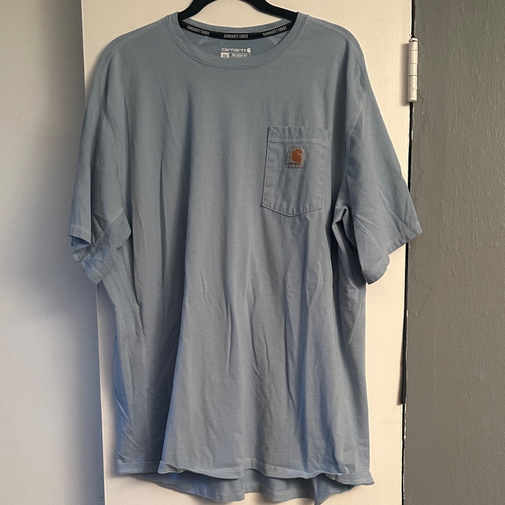Carhartt Men's Light Blue Short Sleeve Tee